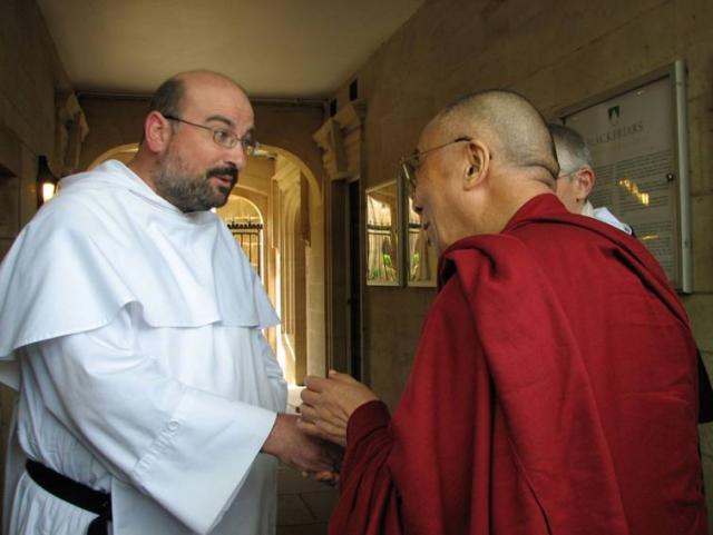 Fr. Gaines welcomes Dalai Lama