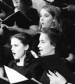 women's choir singing